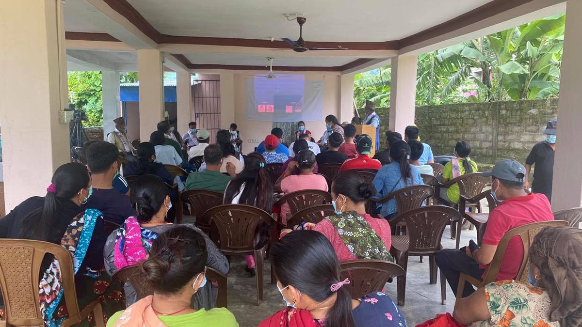 आदिवासी जनजाति दुरा युवा र महिलालाई जलवायु परिवर्तनसम्बन्धी तीन दिने तालिम